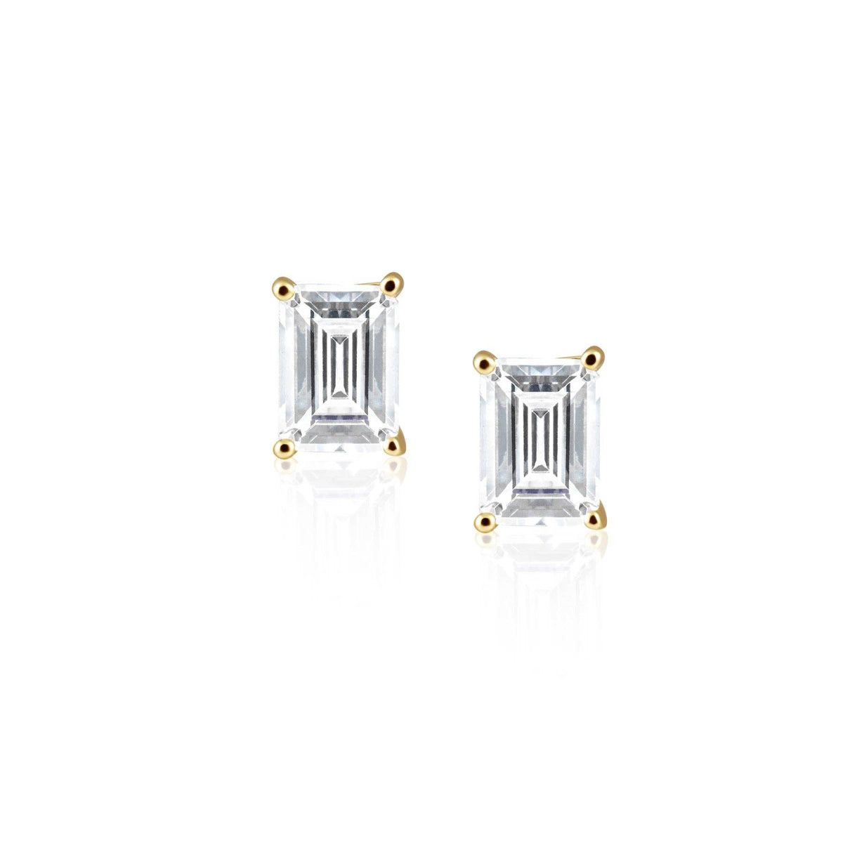 SAHIRA Katie Emerald Cut Stud Earring