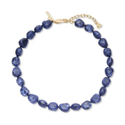 Lele Sadoughi Indigo Baroque Collar Necklace