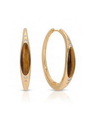 Ettika Tiger's Eye Solstice Hoops