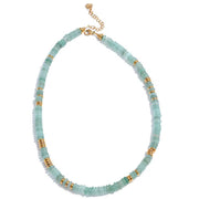 SAHIRA Aqua Beaded Necklace