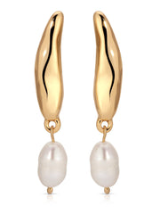 Ettika Liquid Luxe Pearl Earrings