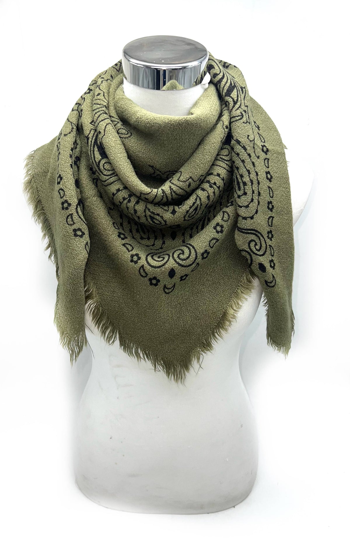 Lineta Paisley Square Bandana Scarf