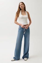 Pistola Jadyn Mid Rise Drawstring Palazzo Jean (Expanse)