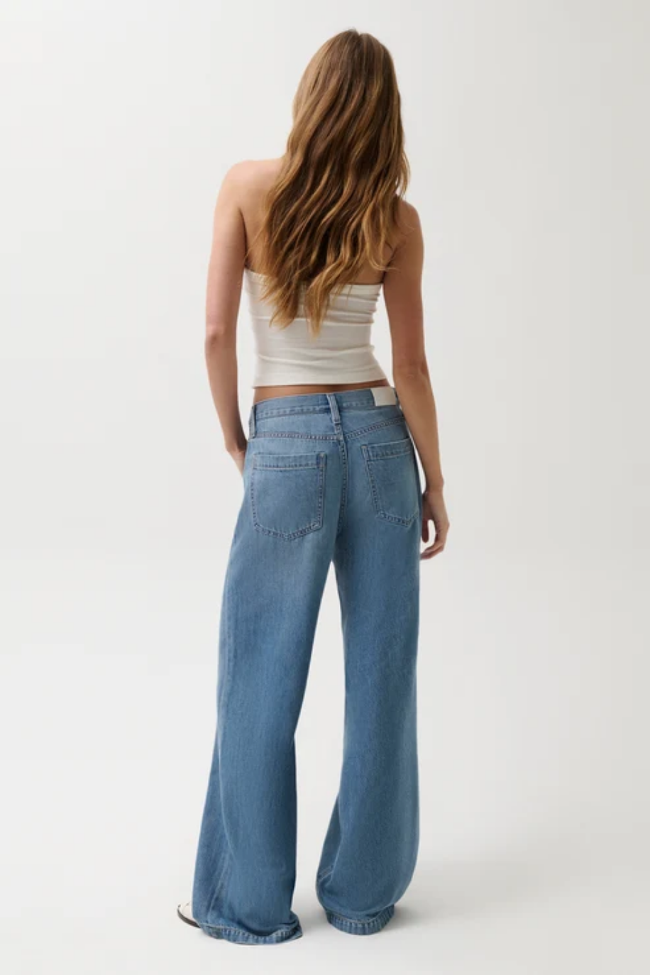 Pistola Jadyn Mid Rise Drawstring Palazzo Jean (Expanse)