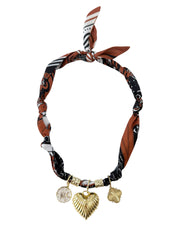 Gemelli Newton Multi Charm Scarf Necklace
