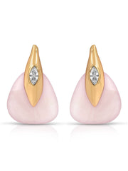 Ettika Solstice Earrings in Rose Quartz