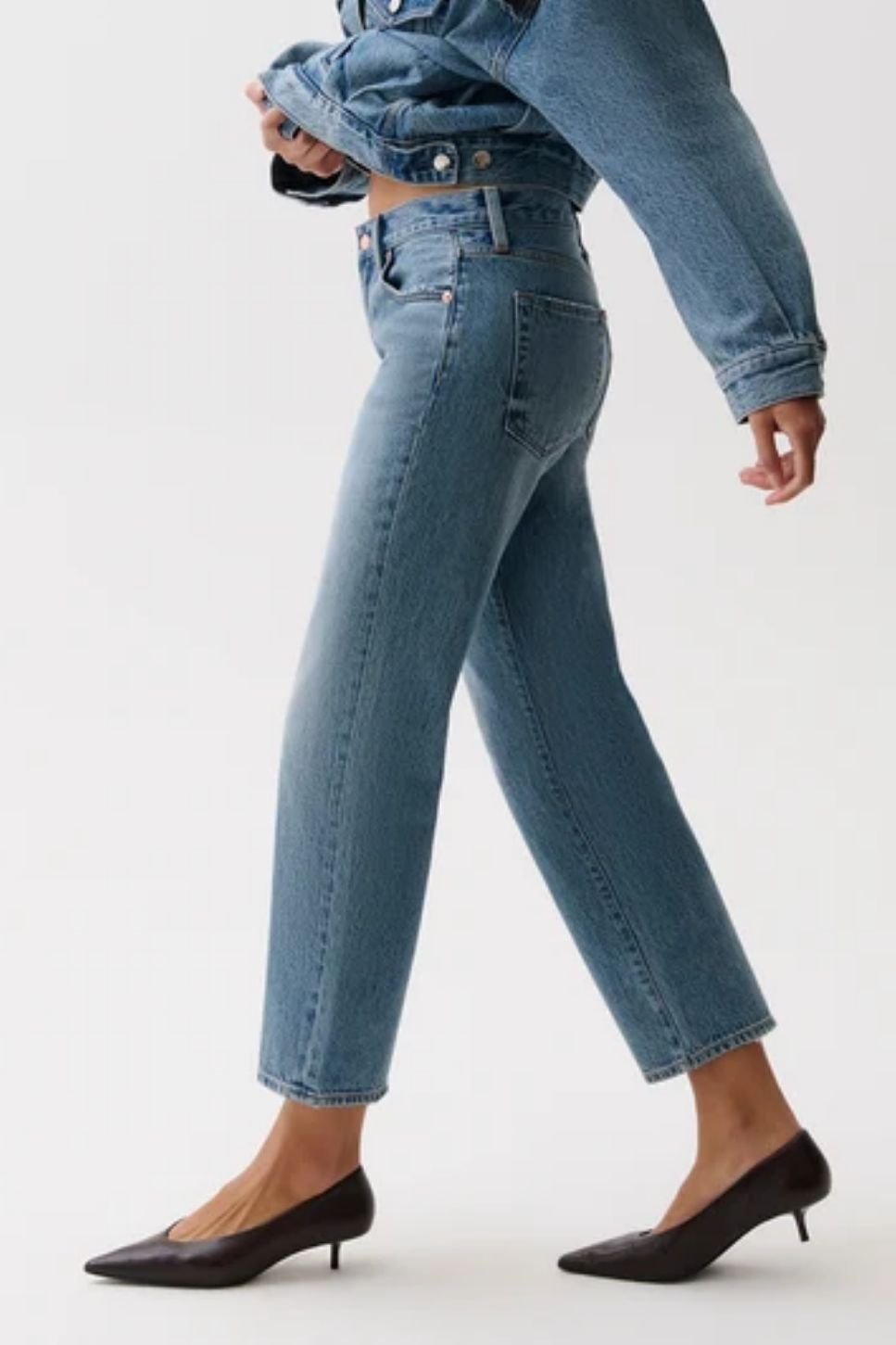 Pistola Issa Mid Rise Relaxed Ankle Straight Jean (Metropolis)