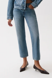 Pistola Issa Mid Rise Relaxed Ankle Straight Jean (Metropolis)