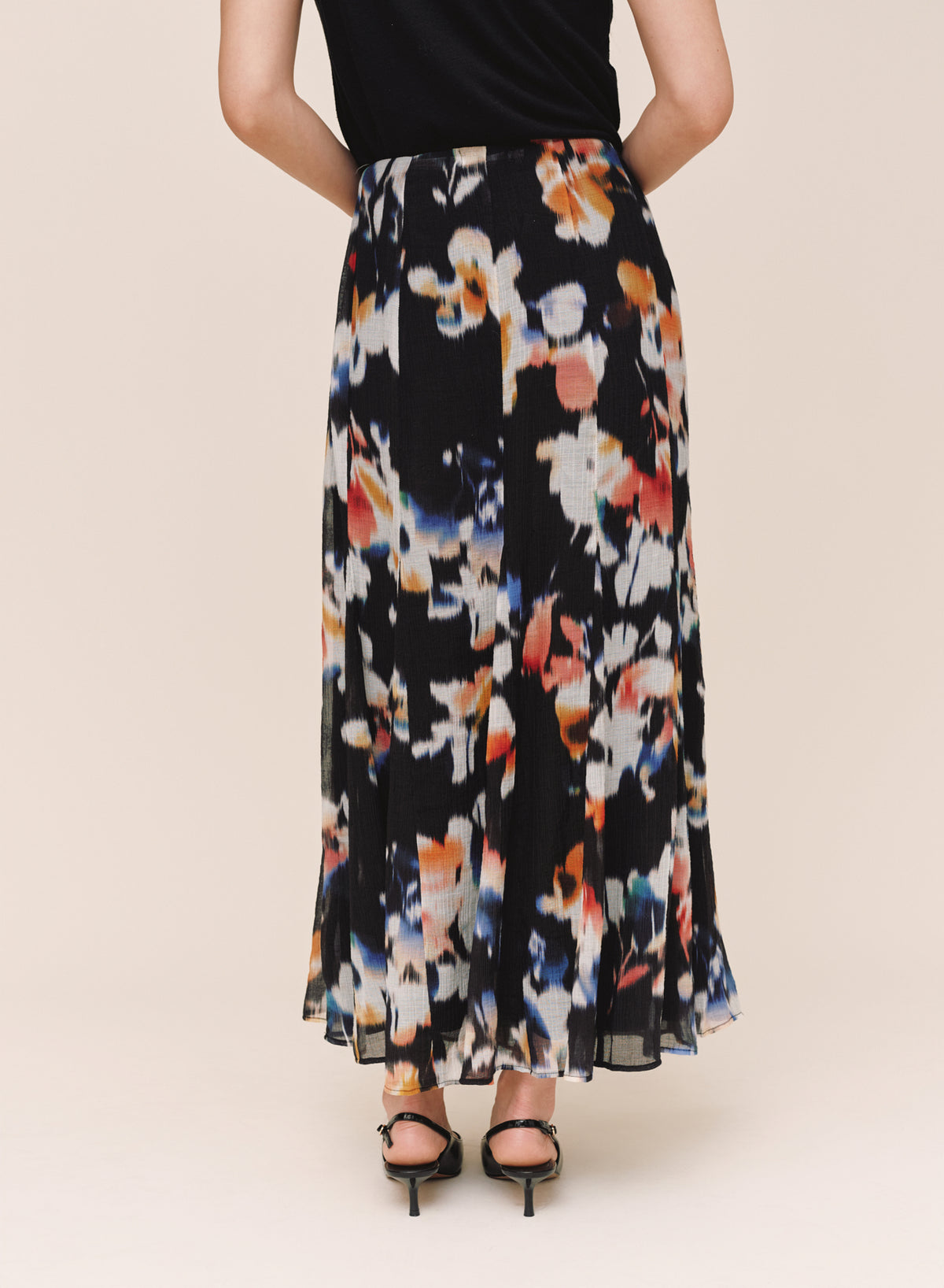 B3753-L83-304 - RELEASE PLEAT CHIFFON SKIRT