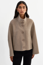 LAMARQUE McKenna Cropped Wool Jacket