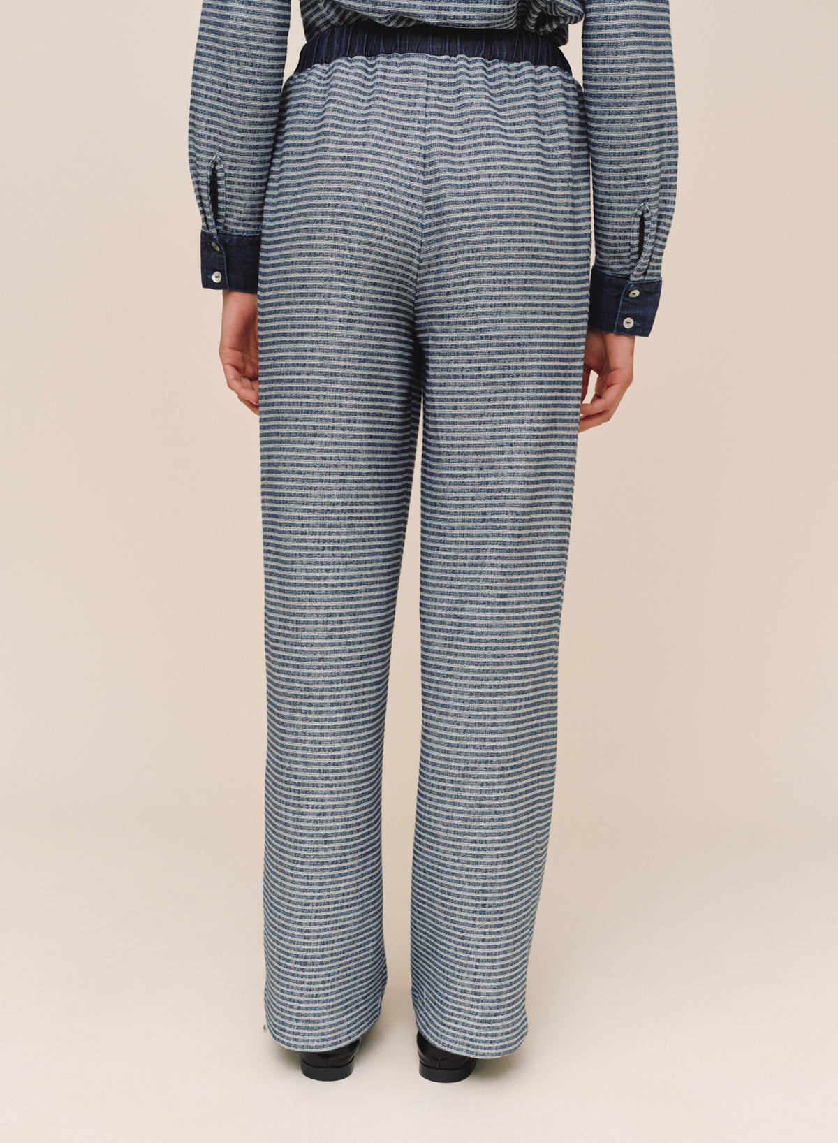 B30012-L84-556 - CONTRAST WIDE LEG PANT