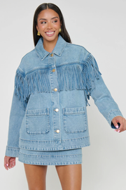 Show Me Your Mumu Ojai Fringe Jacket