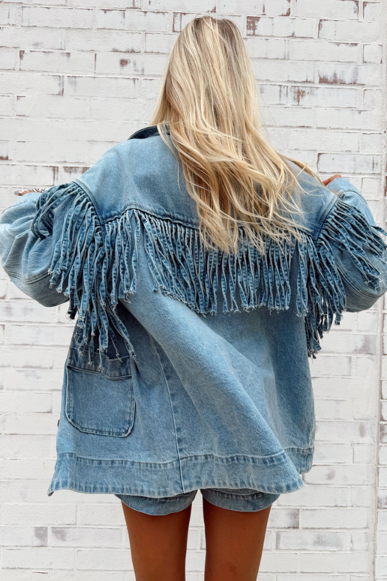 Show Me Your Mumu Ojai Fringe Jacket