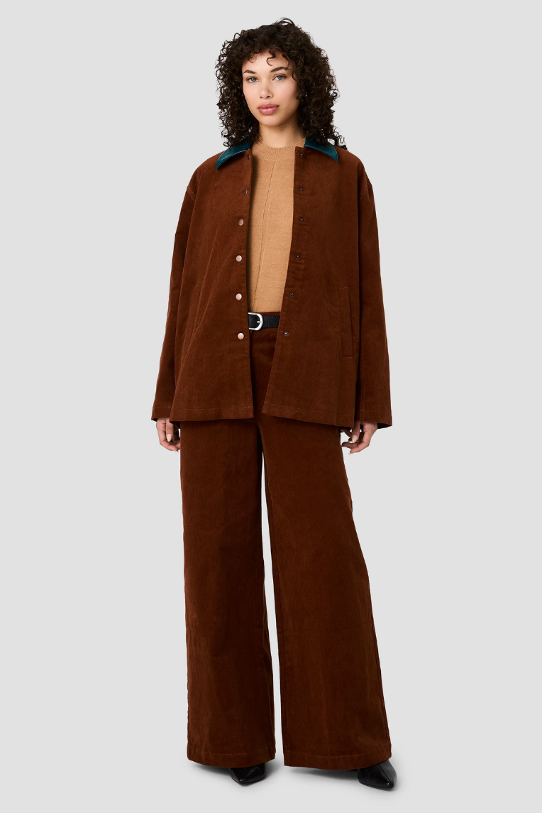 French Connection Casey Corduroy Contrast Collar Jacket