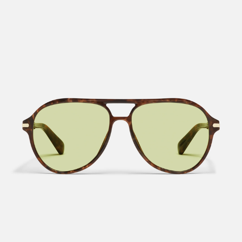 QUAY Day One Retro Oversized Aviator Sunglasses