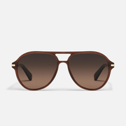 QUAY Day One Retro Oversized Aviator Polarized Sunglasses