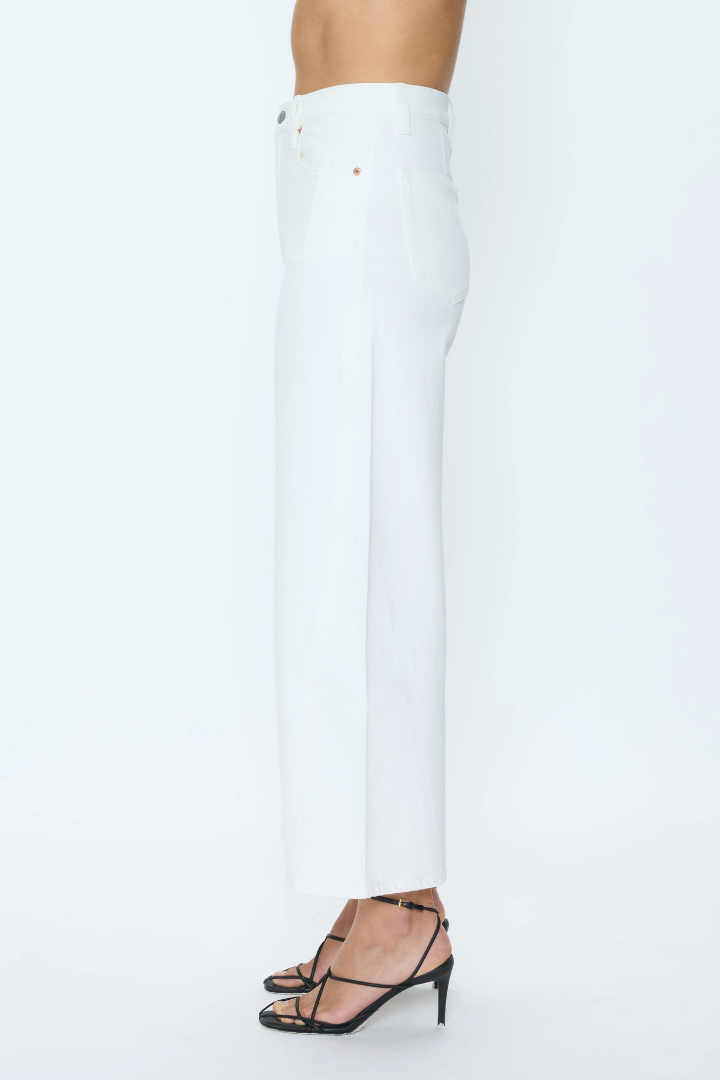 Pistola Kyra High Rise Bowed Ankle Jean (Antique White)