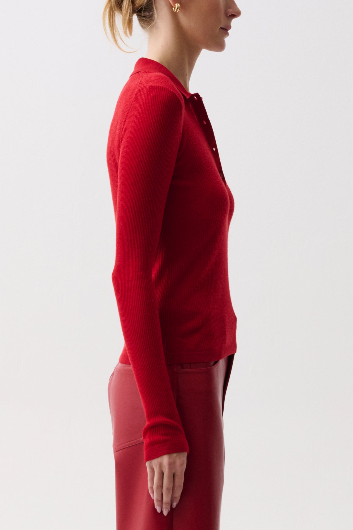 ELISE FEATHERWEIGHT POLO HENLEY